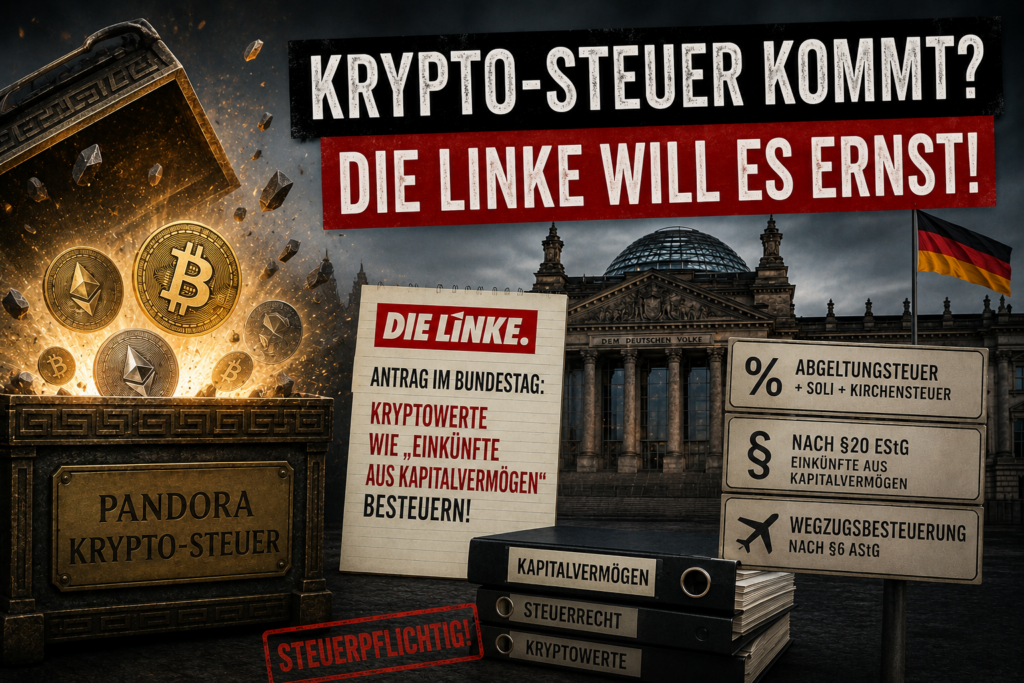 Krypto in §20 EStG: Linksfraktion legt Antrag vor